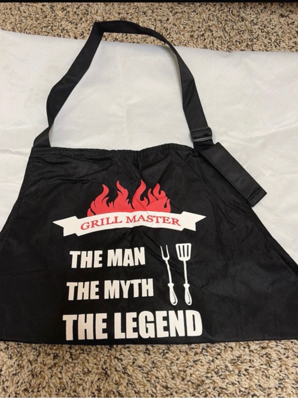 Men’s Grill Master Black Apron - “The Man The Myth The Legend”